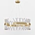 Divinare Corona: Sophisticated Steel and Crystal Lighting 3D model small image 3