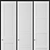 Ikea PAX Corner Wardrobe C - Versatile Storage Solution 3D model small image 5