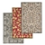 Luxurious Carpets Set: 3 High-Quality Textured Options 3D model small image 1