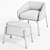 Elegant Guest Armchair by CTS 3D model small image 3