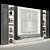 Modern TV Wall Set 3D model small image 3