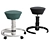 ErgoFlex Air Stool 3D model small image 1