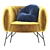 Elegant Charleston Armchair 3D model small image 2