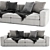 Poliform Dune Modern Designer Sofa 3D model small image 1