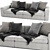 Poliform Dune Modern Designer Sofa 3D model small image 3