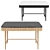 Minimalist Natural Ash Desk & Chair 3D model small image 3