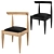 Minimalist Natural Ash Desk & Chair 3D model small image 4