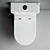 Metropol Barrel WC by Ceramica Nova - CN4001 3D model small image 5