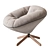 Tortuga Small Armchair: Elegant Comfort for Your Space 3D model small image 3