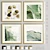 Modern Art Frame Set B08 - Variety of Materials & Export Options 3D model small image 1