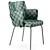 Louvre Tube Armchair: Sleek Design, Multi-use 3D model small image 4