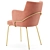 Louvre Tube Armchair: Sleek Design, Multi-use 3D model small image 7