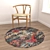 Versatile Round Carpet Set 3D model small image 4