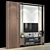 Sleek TV Wall Set 0167 3D model small image 3