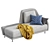 Modern Audrey Sofa - 2013 Design 3D model small image 2