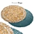 Circular Rugs: Modern & Stylish 3D model small image 1