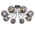 Evoluce Relotte - Elegant Italian Metal and Glass Pendant Light 3D model small image 1
