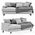 Joules DFS Sofa: Stylish, Spacious, and Comfortable 3D model small image 1