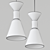 Elegant Alphabet Pendant Light 3D model small image 2