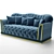 Elegant Melania Sofa 3D model small image 1