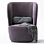 Stay Lounge High Back Gubi Chair 3D model small image 2