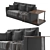 Atlanta Modern Stylish Sofa 3D model small image 2