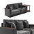 Atlanta Modern Stylish Sofa 3D model small image 3