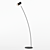 Sleek Scandinavian Puck Floor Lamp 3D model small image 2