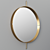 Modern Round Wall-Mounted Mirror: OBLO 3D model small image 1