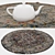 Round Carpets Set - Versatile and Realistic 3D Rugs 3D model small image 3