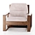 Elevate Armchair: A Breath of Comfort 3D model small image 4