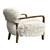 Title: Yeti Beige Cabana Chair - Stylish Comfort by Timothy Oulton 3D model small image 2