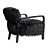Cozy Yeti Black Cabana Chair: Timothy Oulton 3D model small image 2