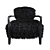 Cozy Yeti Black Cabana Chair: Timothy Oulton 3D model small image 3