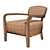 Cozy Yeti Black Cabana Chair: Timothy Oulton 3D model small image 5