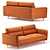 Ridan Barhat Ginger Sofa: Sleek Design, Superior Comfort 3D model small image 2