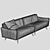 Vibrant Pop Sofa: Sleek and Stylish 3D model small image 3