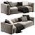 Modern Minotti Donovan Sofa 3D model small image 1