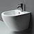 Metropol Hanging Bidet CN4003 by Ceramica Nova 3D model small image 3