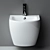 Metropol Hanging Bidet CN4003 by Ceramica Nova 3D model small image 4