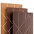 Modern Wood Wall Panel Set 3D model small image 2