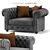Luxury Comfort Cushioned Furniture 3D model small image 1