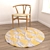 Round Carpets Set - Versatile 6-Piece Collection 3D model small image 4