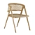 Rattan Bliss: Handwoven Chair 3D model small image 1
