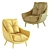 Sophia Modern Armchair 3D model small image 5