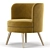 Beadle Accent Chair: Timeless Elegance 3D model small image 4