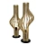 Elegant Wooden Floor Lamp 3D model small image 1