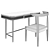 Minimalist Black Ash Desk & Chair Set 3D model small image 6