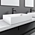 Luxury Bagnodesign Bath Set 3D model small image 4