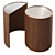 Sleek Contour Side Tables 3D model small image 1